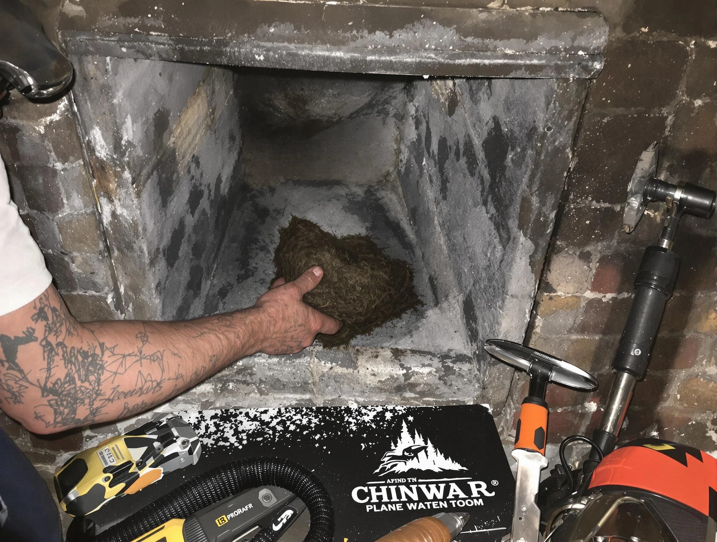 Lakewood Chimney Sweep safely removing debris and screening chimney in Lakewood, CO