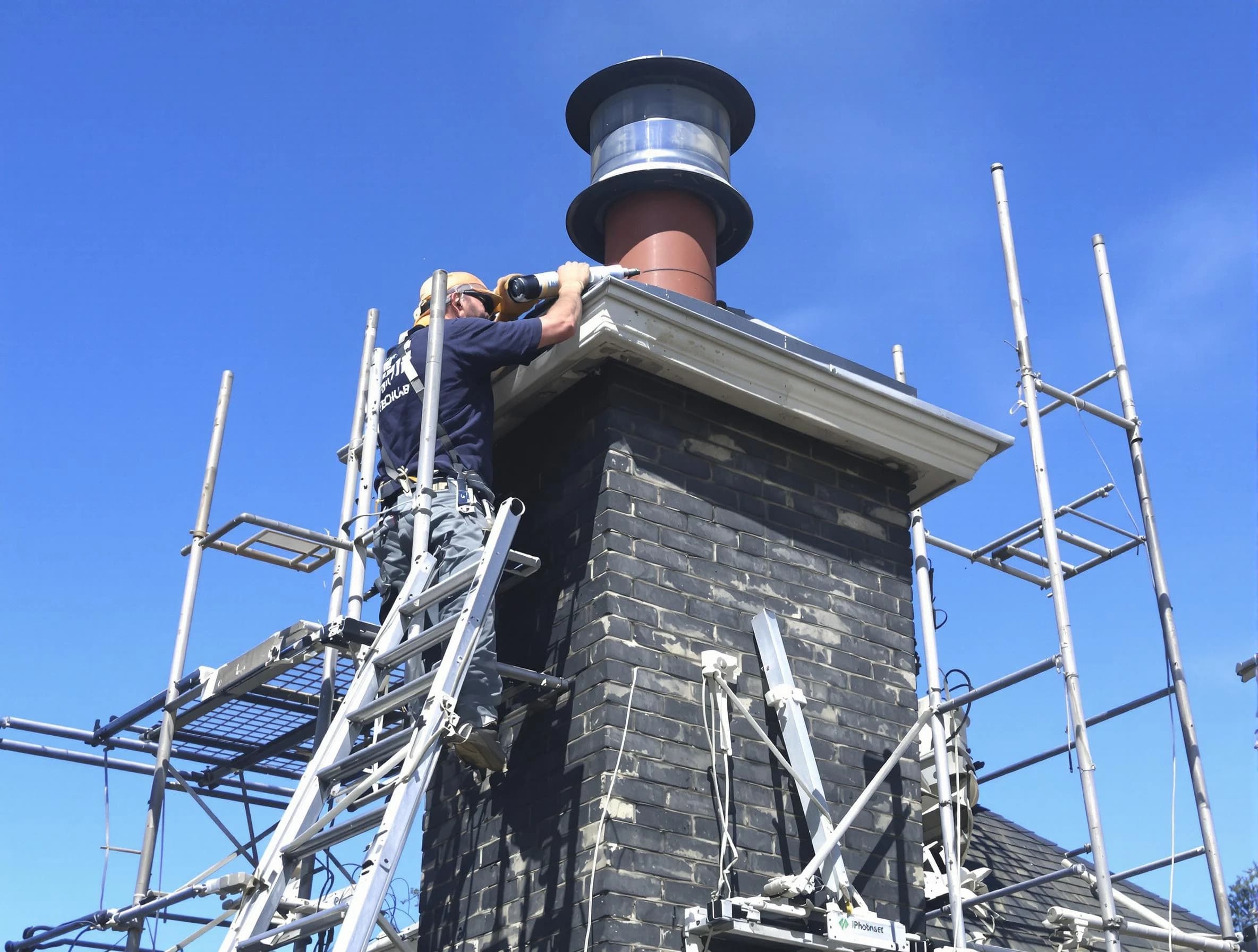 Sturdy chimney crown finished by Lakewood Chimney Sweep in Lakewood, CO