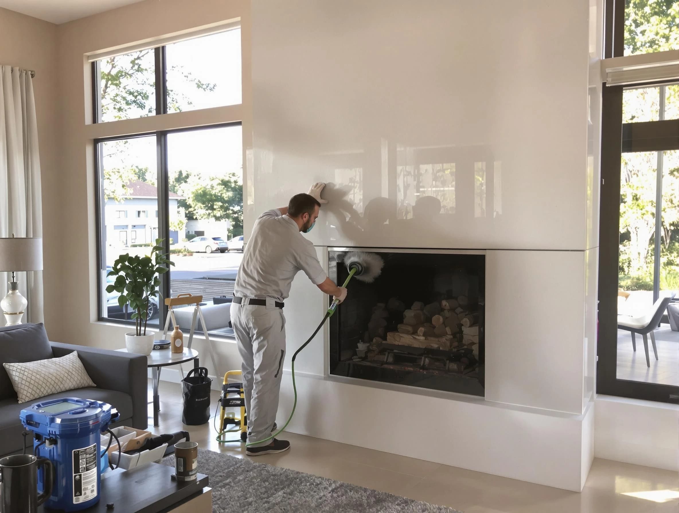 Lakewood Chimney Sweep performing thorough soot removal in Lakewood, CO