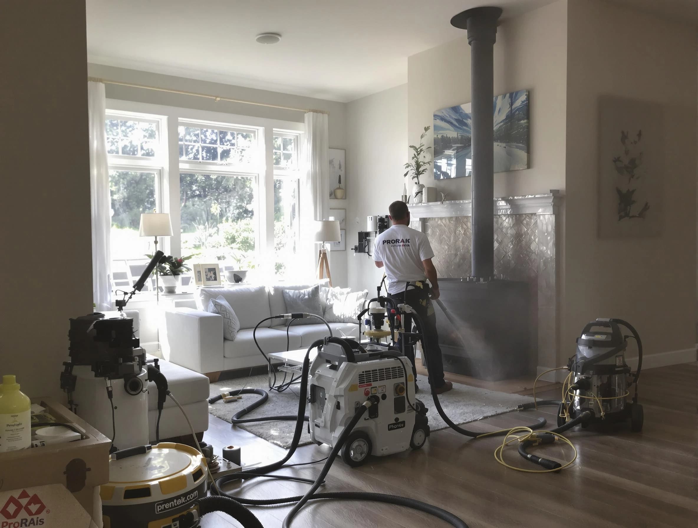 Soot removal service by Lakewood Chimney Sweep for a fireplace in Lakewood, CO