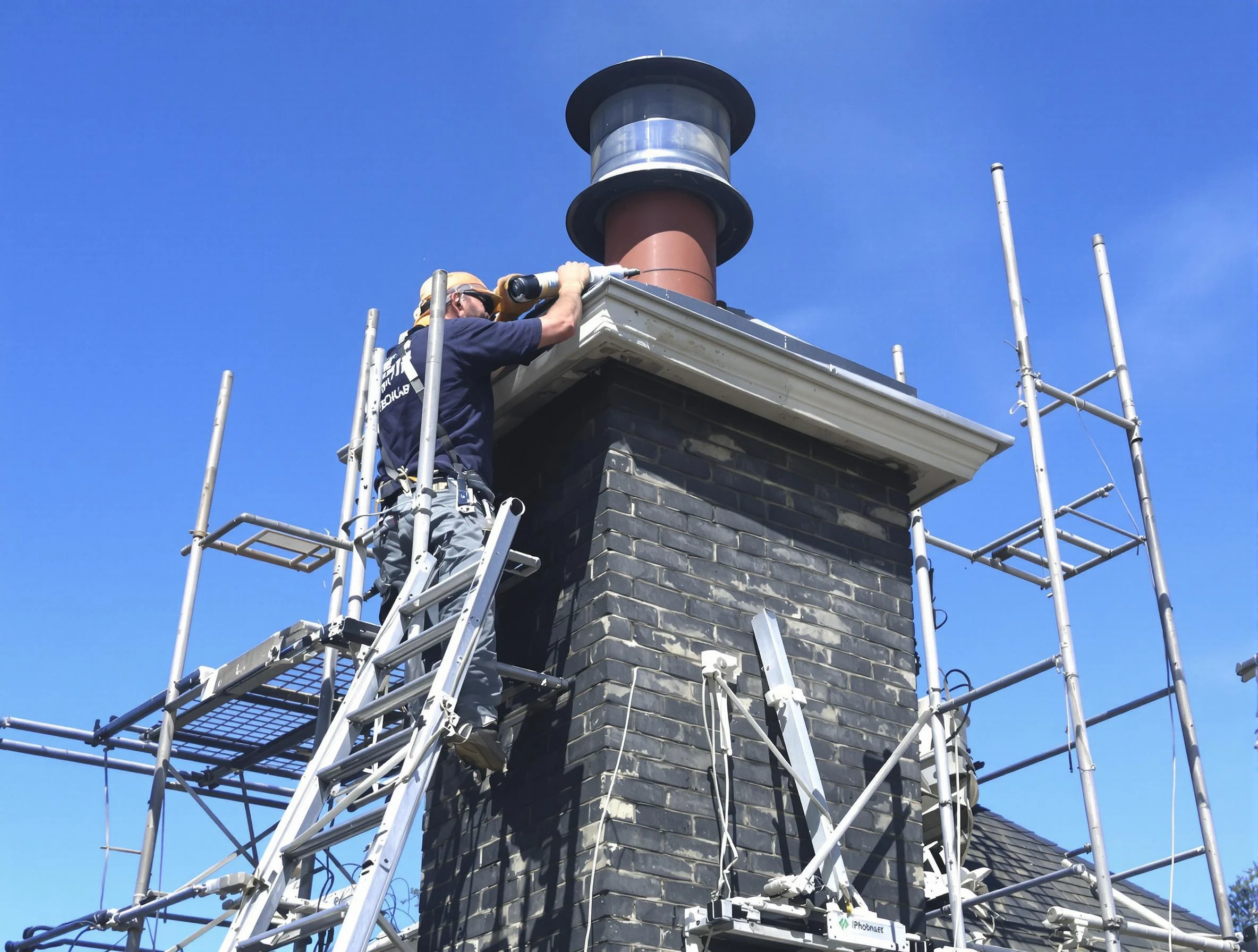 Sturdy chimney crown finished by Lakewood Chimney Sweep in Lakewood, CO