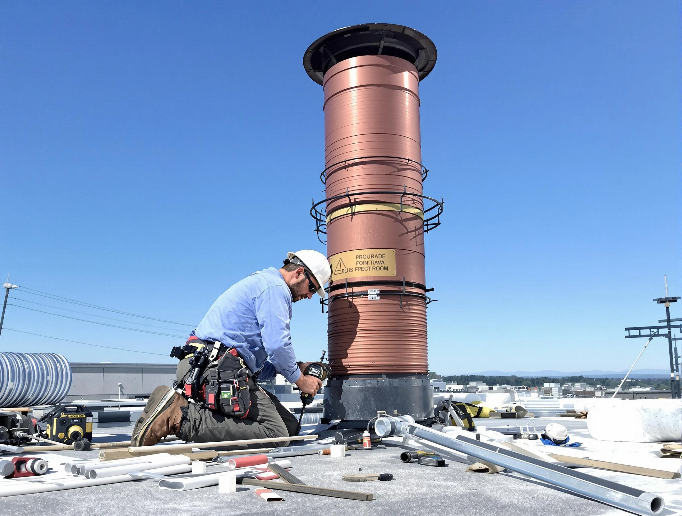 Installed chimney liner by Lakewood Chimney Sweep in Lakewood, CO