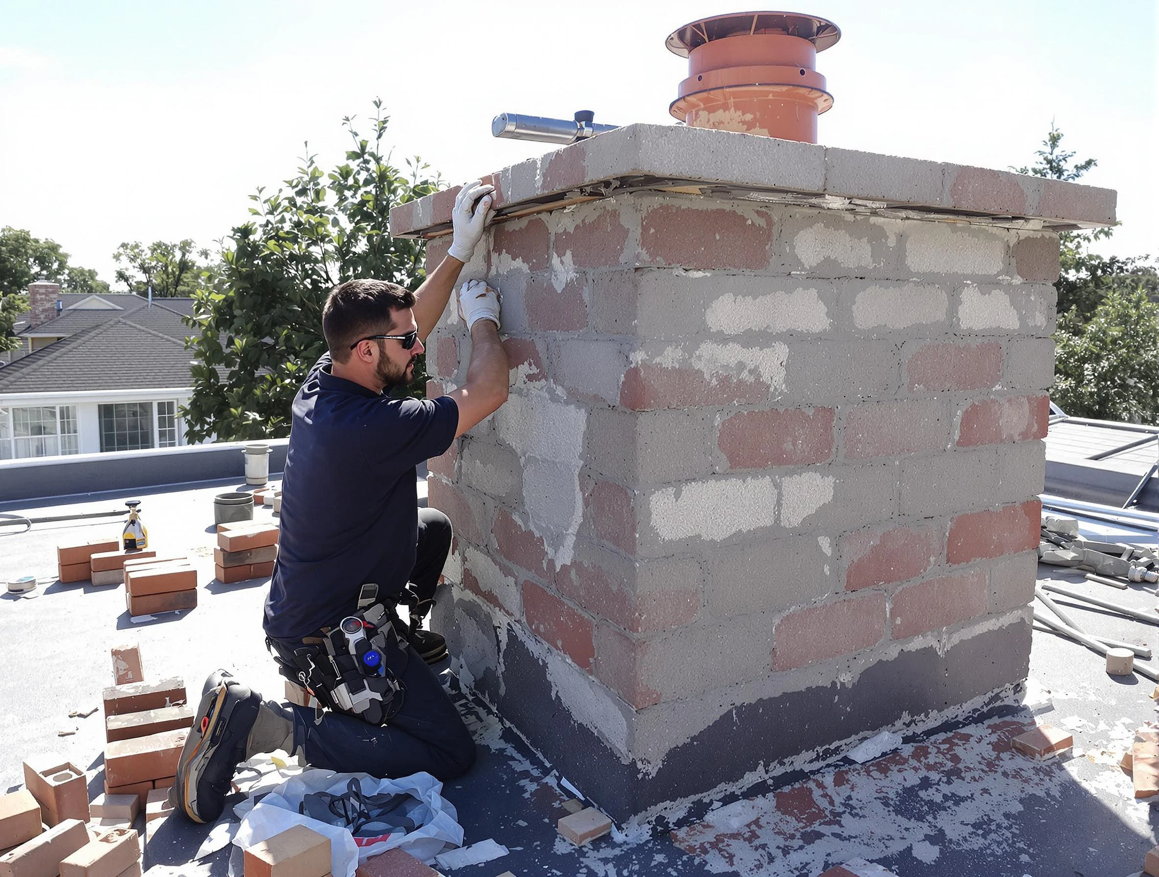 Advanced chimney repair process by Lakewood Chimney Sweep in Lakewood, CO