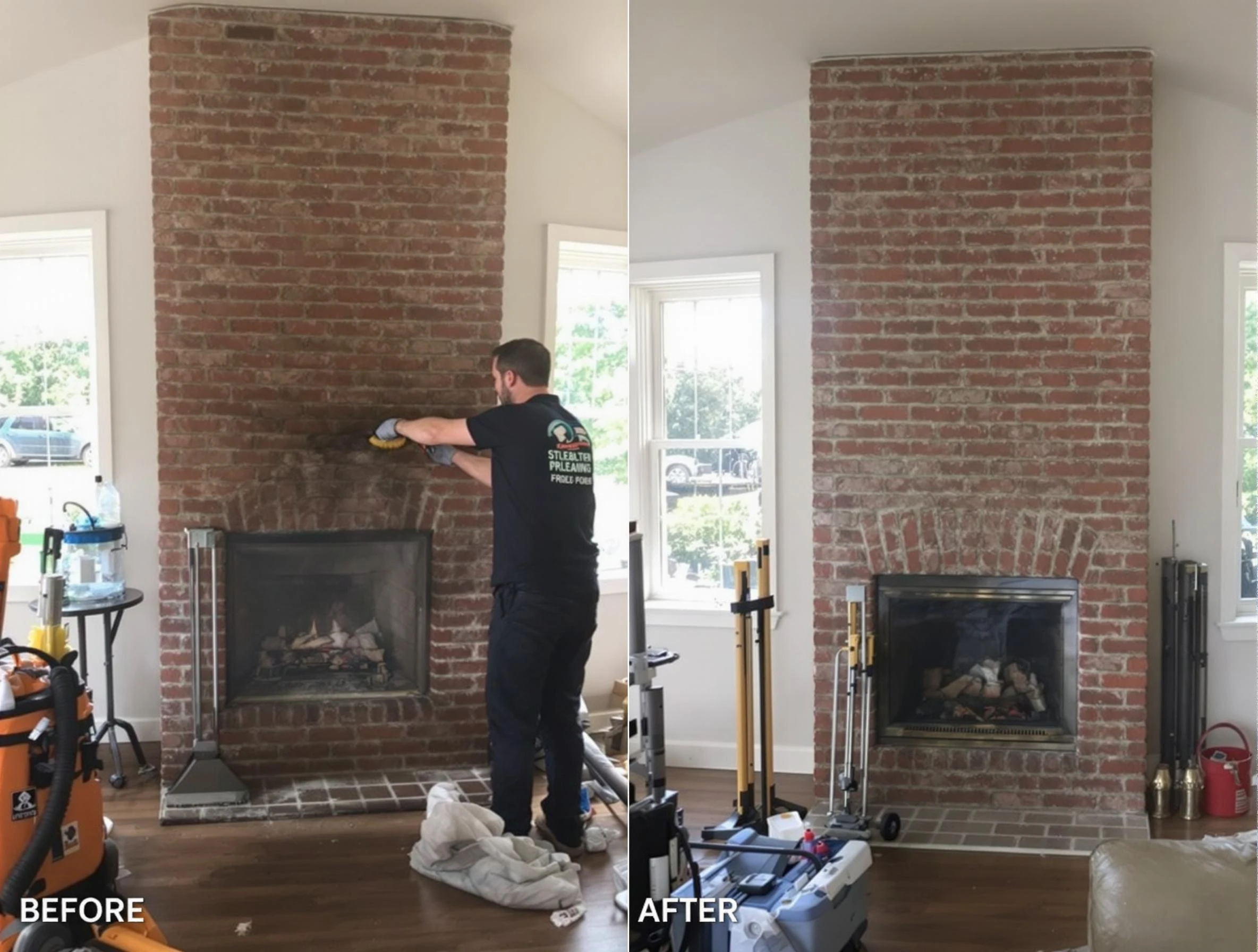 Finished chimney sweeping service by Lakewood Chimney Sweep in Lakewood, CO